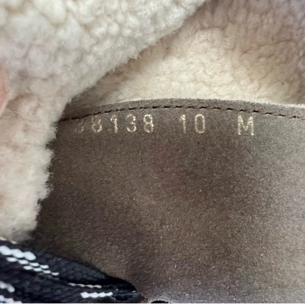 La Canadienne Adams Waterproof Shearling Suede Hiker Boots Women’s 10 Handmade